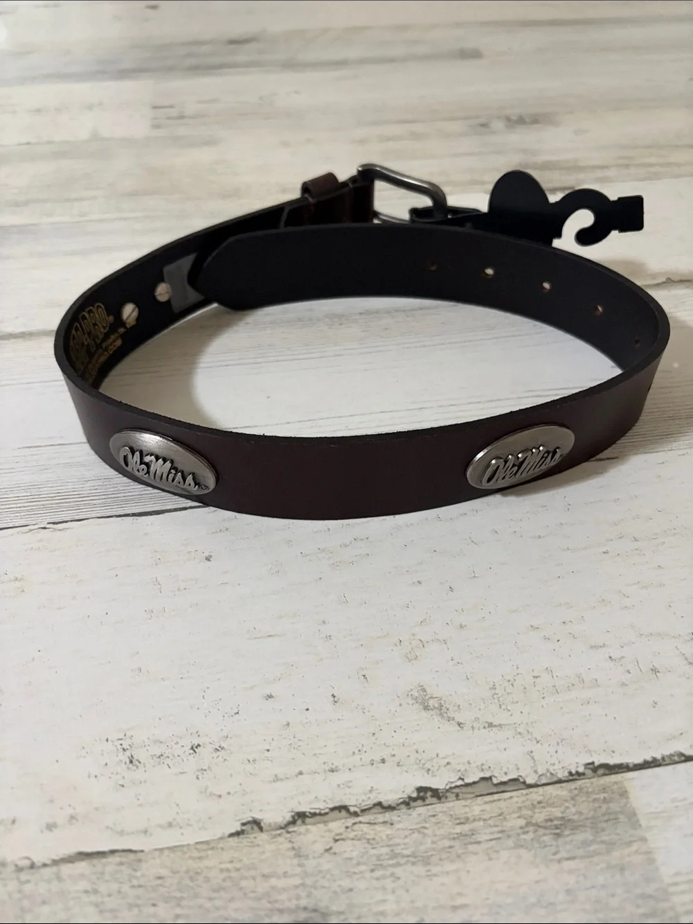 Zep -Pro Ole Miss Kids Brown Leather Belt Size Small.  New